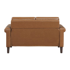 Heritage Brown Loveseat - Ornate Home