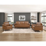 Heritage Brown Loveseat - Ornate Home