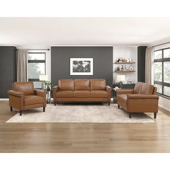 Heritage Brown Loveseat - Ornate Home