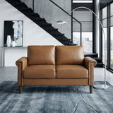Heritage Brown Loveseat - Ornate Home