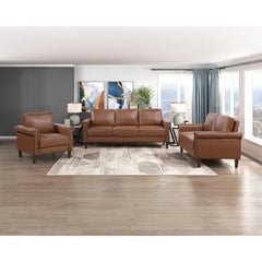 Heritage Brown Loveseat - Ornate Home