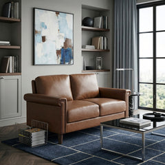 Heritage Brown Loveseat - Ornate Home