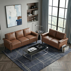 Heritage Brown Loveseat - Ornate Home