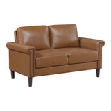 Heritage Brown Loveseat - Ornate Home