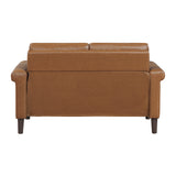 Heritage Brown Loveseat - Ornate Home