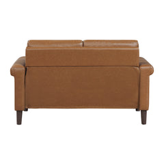 Heritage Brown Loveseat - Ornate Home