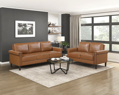 Heritage Brown Loveseat - Ornate Home