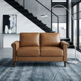 Heritage Brown Loveseat - Ornate Home