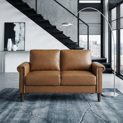 Heritage Brown Loveseat - Ornate Home
