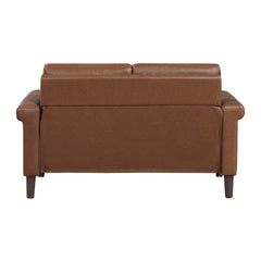 Heritage Brown Loveseat - Ornate Home