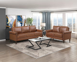 Heritage Brown Loveseat - Ornate Home