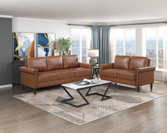 Heritage Brown Loveseat - Ornate Home