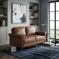 Heritage Brown Loveseat - Ornate Home