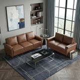 Heritage Brown Loveseat - Ornate Home