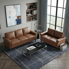 Heritage Brown Loveseat - Ornate Home