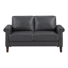Heritage Gray Loveseat - Ornate Home