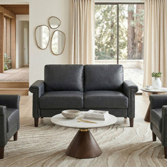 Heritage Gray Loveseat - Ornate Home