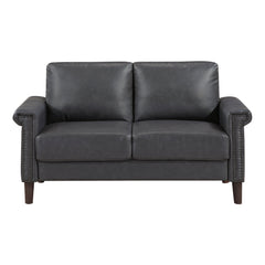 Heritage Gray Loveseat - Ornate Home
