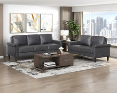 Heritage Gray Loveseat - Ornate Home