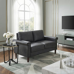 Heritage Gray Loveseat - Ornate Home