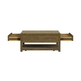 Heritage Oak Brown 2-Piece Occasional Table Set - Ornate Home