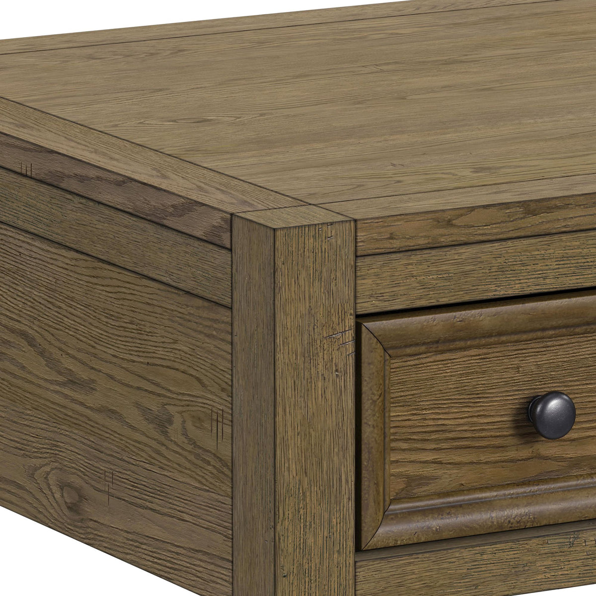 Heritage Oak Brown 2-Piece Occasional Table Set - Ornate Home