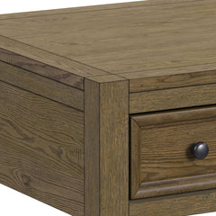 Heritage Oak Brown 2-Piece Occasional Table Set - Ornate Home