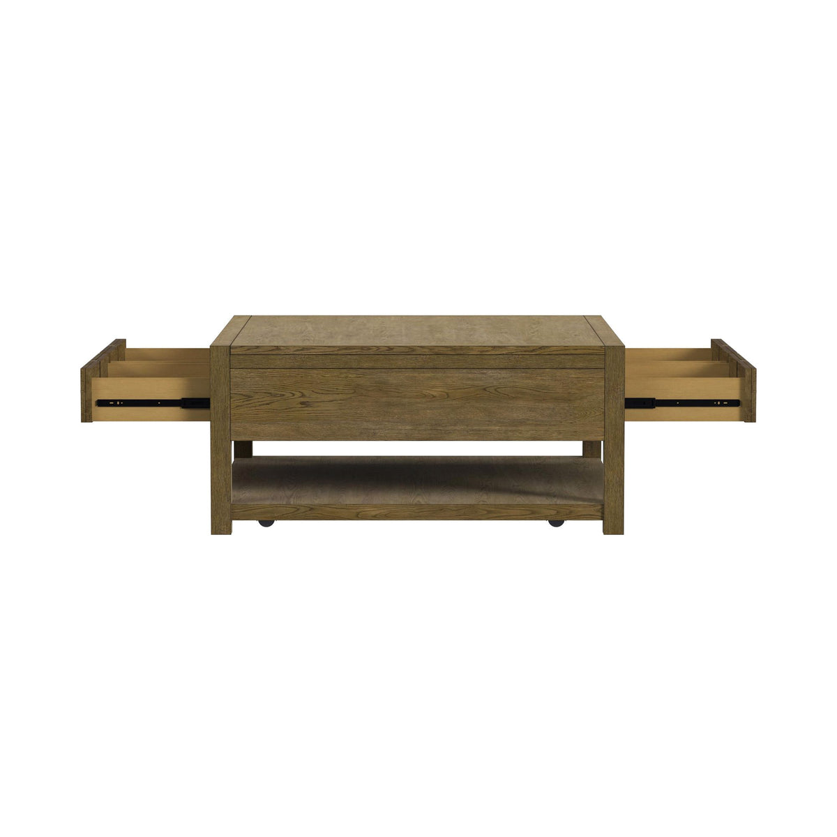 Heritage Oak Brown 3-Piece Occasional Table Set with Coffee Table, End Table & Sofa Table - Ornate Home