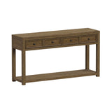 Heritage Oak Brown 3-Piece Occasional Table Set with Coffee Table, End Table & Sofa Table - Ornate Home