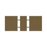 Heritage Oak Brown/Black 7-Piece Standard Height Dining Set with Rectangular Table & Six Black Chairs - Ornate Home