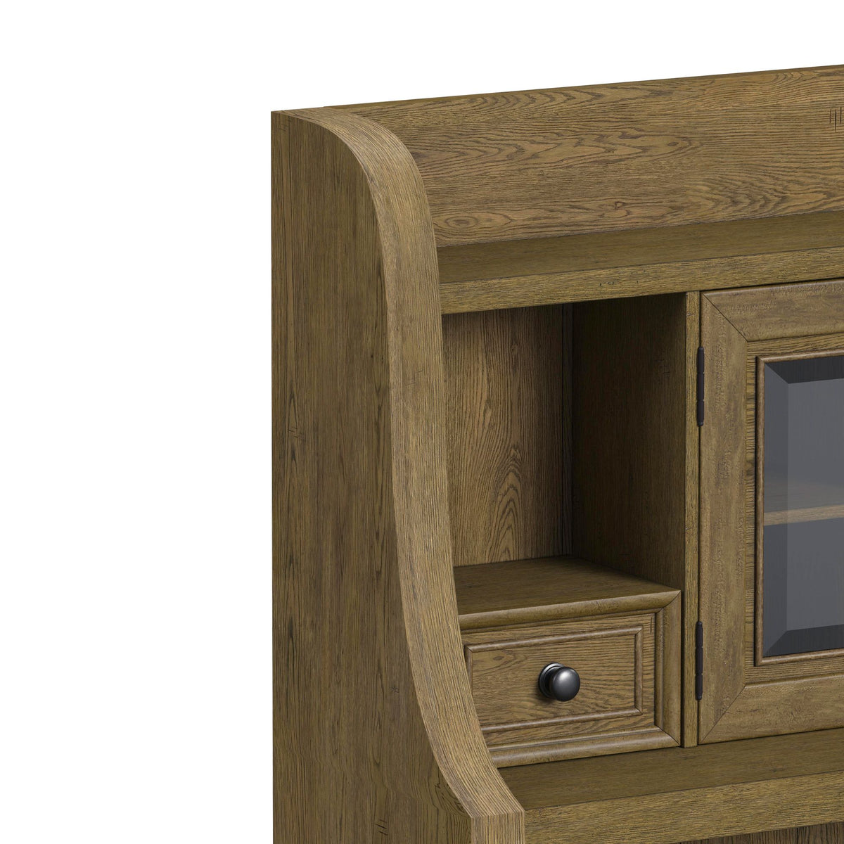 Heritage Oak Brown Buffet and Hutch - Ornate Home
