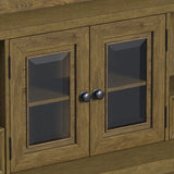Heritage Oak Brown Buffet and Hutch - Ornate Home