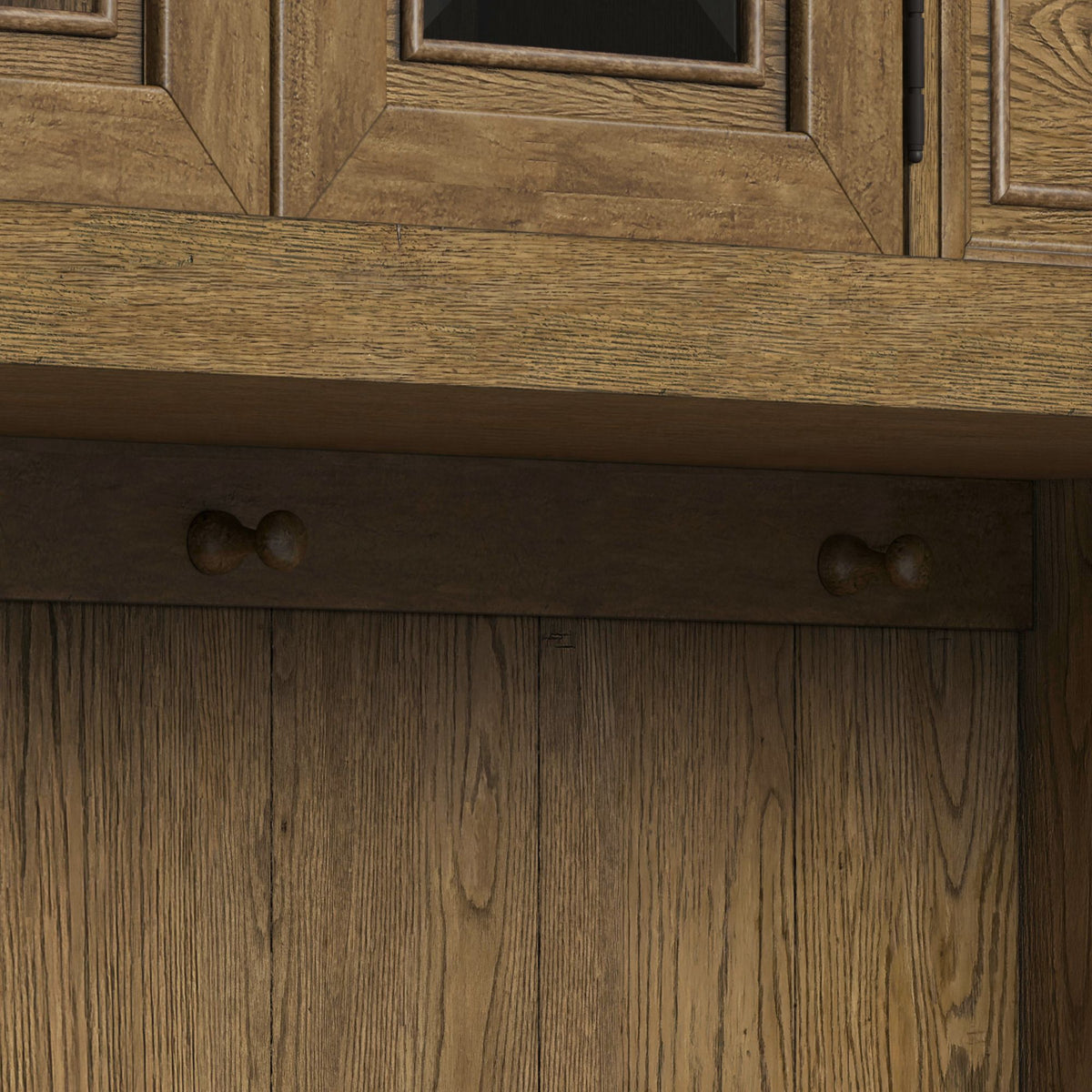 Heritage Oak Brown Buffet and Hutch - Ornate Home