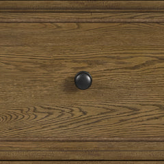 Heritage Oak Brown Dresser & Mirror Set - Ornate Home