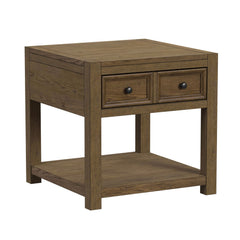 Heritage Oak Brown End Table - Ornate Home