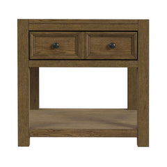 Heritage Oak Brown End Table - Ornate Home
