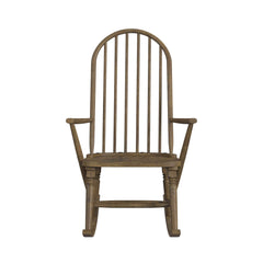 Heritage Oak Brown Rocking Chair - Ornate Home