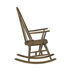 Heritage Oak Brown Rocking Chair - Ornate Home