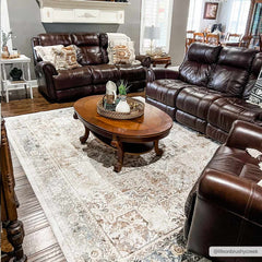 Heritage Style Flat Pile Washable Rug - Ornate Home