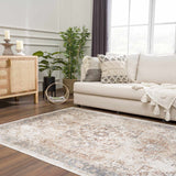 Heritage Style Flat Pile Washable Rug - Ornate Home