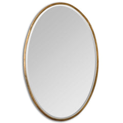 Herleva Gold Oval Mirror - Ornate Home