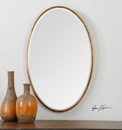 Herleva Gold Oval Mirror - Ornate Home