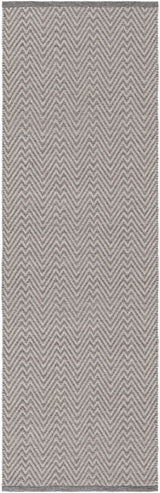 Herlong Charcoal Herringbone Outdoor Rug - Clearance - Ornate Home