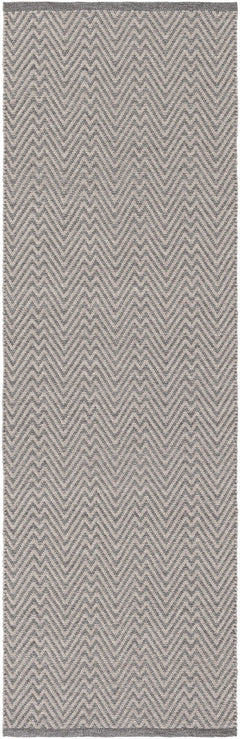 Herlong Charcoal Herringbone Outdoor Rug - Clearance - Ornate Home