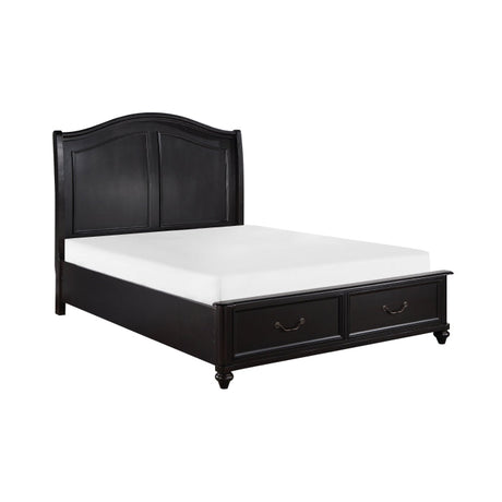 Herman Charcoal Brown California King Platform Bed - Ornate Home