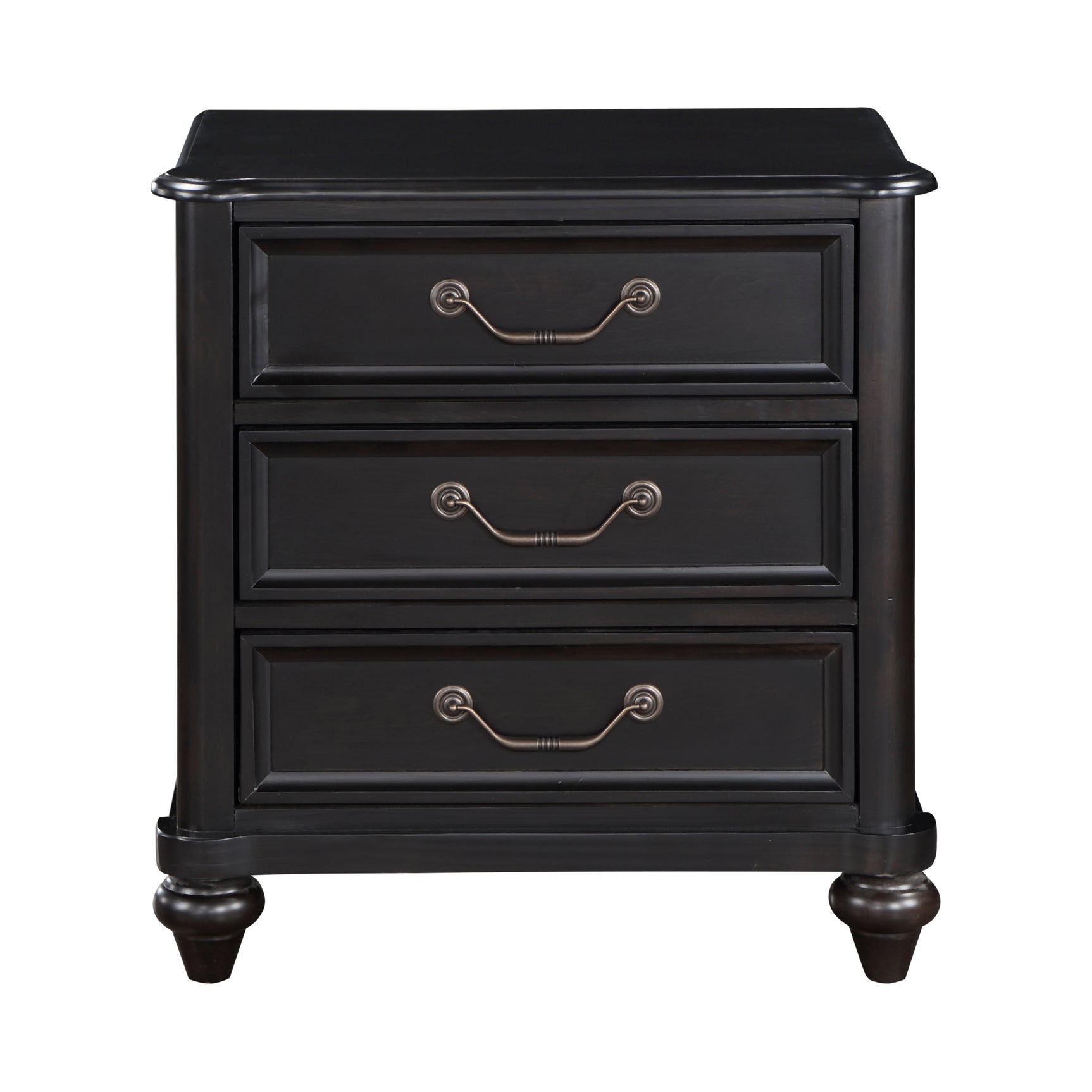 Herman Charcoal Brown Nightstand - Ornate Home