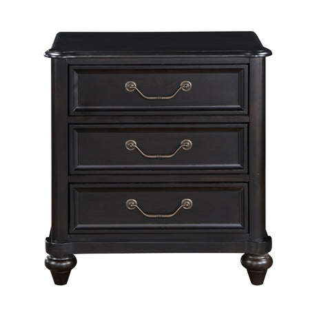 Herman Charcoal Brown Nightstand - Ornate Home