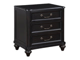 Herman Charcoal Brown Nightstand - Ornate Home
