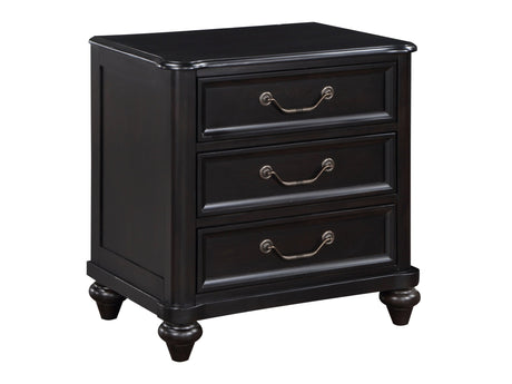 Herman Charcoal Brown Nightstand - Ornate Home