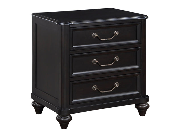 Herman Charcoal Brown Nightstand - Ornate Home